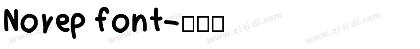 Norep font字体转换 Norep font字体转换